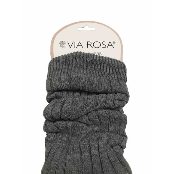 Via Rosa Women’s  Leg Warmers One Size Gray Color - Picture 6 of 7